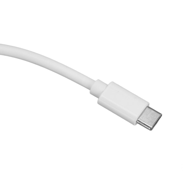 DC till USB-C Adapter 65W PD DC till USB-C Konverter DC Strömförsörjning Adapter 5.5X2.1mm Hona till USB-C Hane Adapter Vit