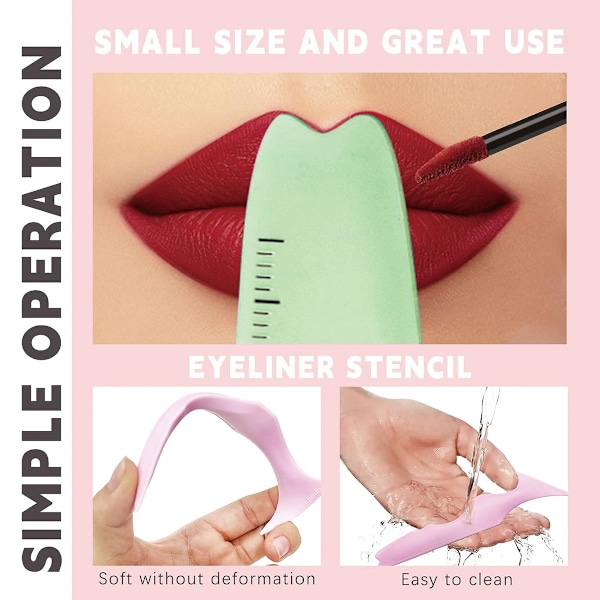 Långvarig Eyelinerpennor Set Vattentät Eyelinerpenna, Svart Ögonmakeup Brun Ögonbrynspenna Långvarig Smudge Proof Eyelinerstämpelverktyg Ögonbryn