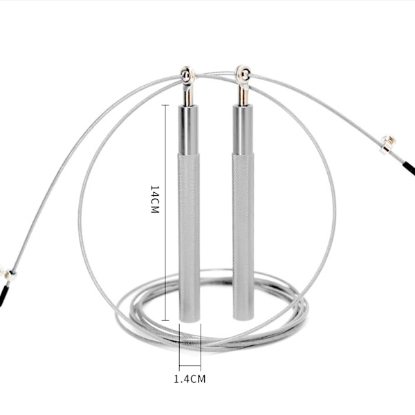 Hoppetov med kuglelejer, aluminiumsgreb. Perfekt hoppetov til fitness, udholdenhedsholp