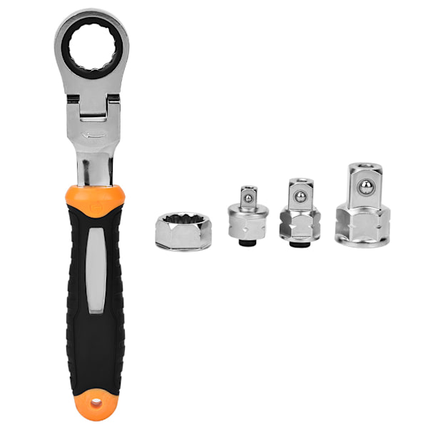 5 stk Sokkel Ratchet Nøkkelsett 1/4 tommer 3/8 tommer 1/2 tommer metrisk Sokkel 180 Graders Rotasjon