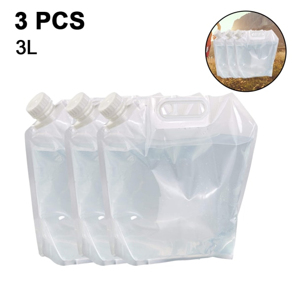 Hopfällbar vattenbehållare, BPA-fri vattenbärare i plast,