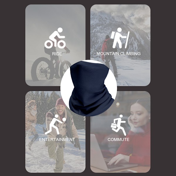 Fleece Vindskydd Skidmask Mask Taktisk Huva Halskydd