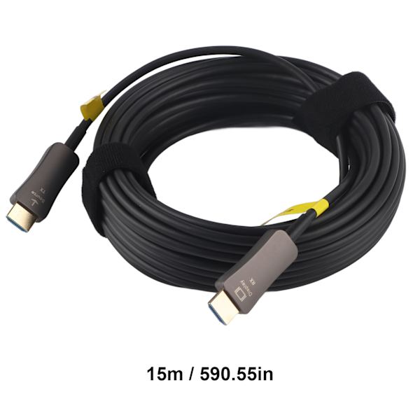 4K Fiberoptisk HD Multimedia Interface-kabel 4:4:4RGB HDR10 HDCP2.2 18Gbps HD Enriktad Kabel för PS4 15m/49.2ft