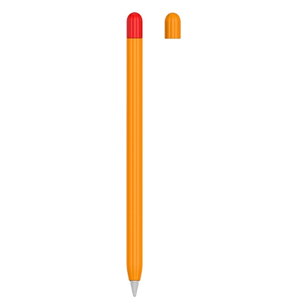 Etui i silikon for Apple Pencil 1. generasjon, pennhette + to fargede pennhetter