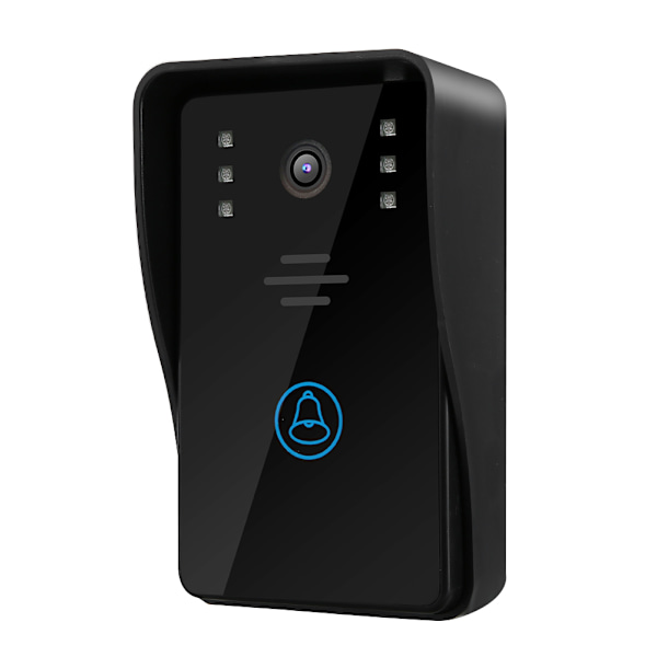 Touch Dörrinmatningssystem Klocka Visuell Nattseende Regnsäker Intercom Dörrklocka (100-240V)EU