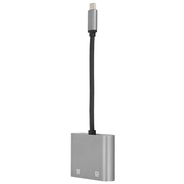 2-i-1 Type-C till HD Multimedia Interface VGA-adapter 4K och 60Hz USB-dockningsstation