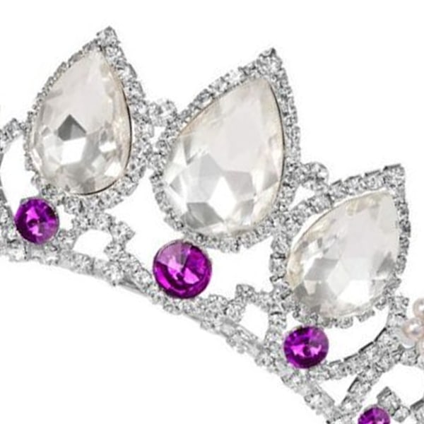 Krone Tiara for Kvinner Jenter Prinsesse Dronning Hodebånd for Kvinner Dekorasjon