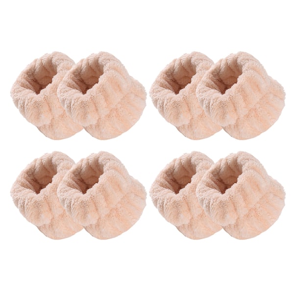 8-pack Plysch Handledsband Ansiktsrengöring Grossist Flickor Absorberande Torka Svetten Flanell Handleds Skydd