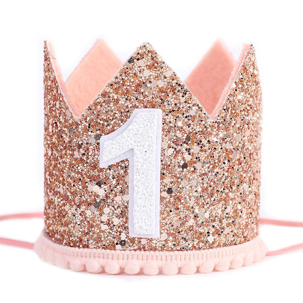 Glitterkrone för 1-årsdag, 1-årsdagsfesthatt