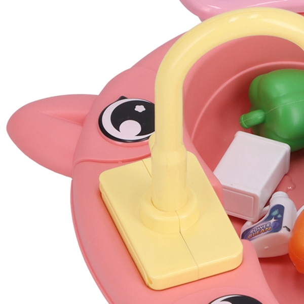 Leken Köksho Lekset Diskmaskin med Rinnande Vatten för Pojkar och Flickor