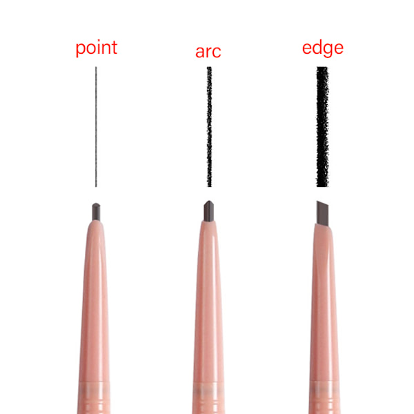 Øjenbrynspencil Makeup Trekantet Spids Øjenbrynspencil Med Spoolie Børste Langvarig Naturlig Udseende Øjenbryn Til Hele Dagen Vinklet Eyeliner Børste