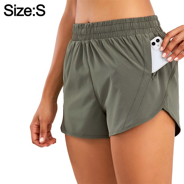 Åndbare løse anti-blændende yogashorts Udendørs afslappet løbeshorts Kvinders fitnessbukser