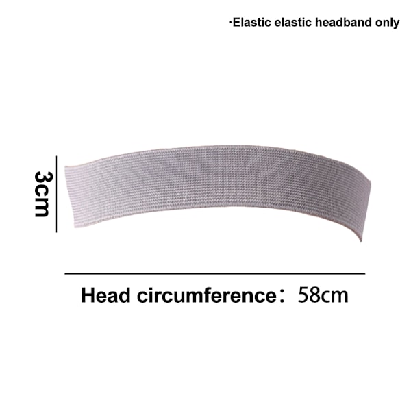 7 st elastiska band för perukkant, hårkantborste och kam, mjuk kantband, justerbart perukkant, elastiskt band