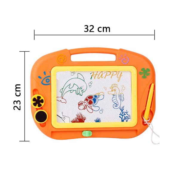 Magnetisk Rittavla - Presenter till Flickor/Pojkar, Suddbart Doodle Etch Skissritningsskrivningsplatta Resespel för Barn i Bil, Tidig Utbildning Lärande Färdighet