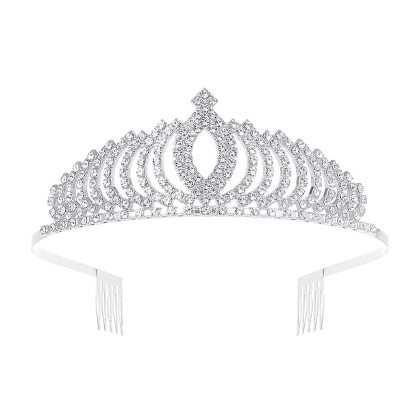 Elegant Rhinestone-besat Krone til Kvinder
