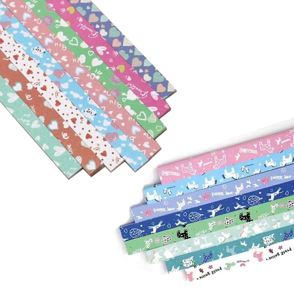 1120 Arkkia Origami-Paperia Tähtien DIY-Käsintehtyihin Tähtien Origami-Onnen Tähti Paperin Taitteluun Origami-Tähti Paperinauhat Paperitaiteen Ja -käsitöiden Tekemiseen