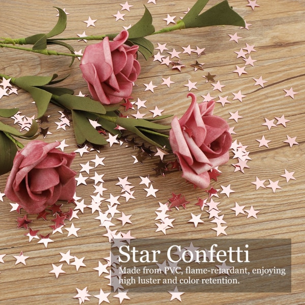 Star Confetti Bord Confetti Metallic Folie Stars Paljett för
