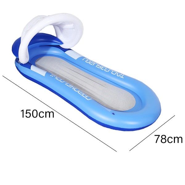 Uppblåsbar Vattenflytande Hängmatta, Bekväm Pool Lounger Float, Simbassäng Uppblåsbara Flottar Flytande Säng Vatten Soffa Lounge Stol Drifter,