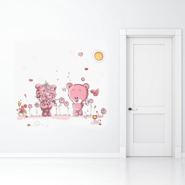 1 st avtagbar björn vinyl dekoration konst väggmålning väggdekaler
