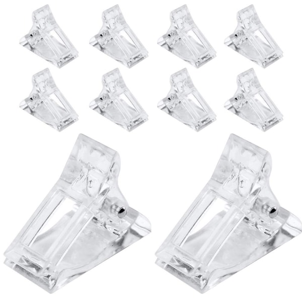 Nail Tips Clip for Quick Building Polygel nail forms Nail clips