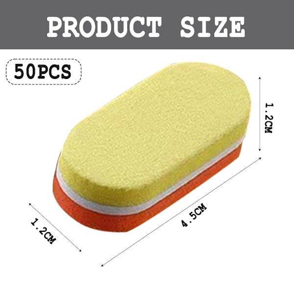 Mini Nagelfilsblock, 100/180 Grit Svamp Nagelfils för Akrylnaglar, Poleringsblock Dubbelsidigt för Manikyrverktyg