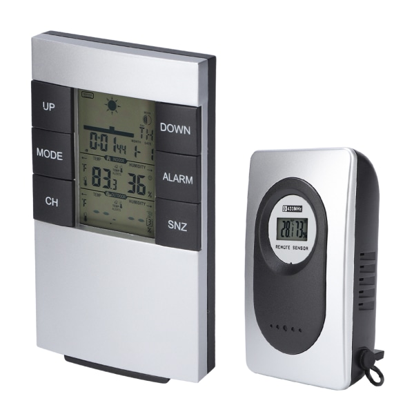 Meteorologisk station Väckarklocka Trådlös digital termometer