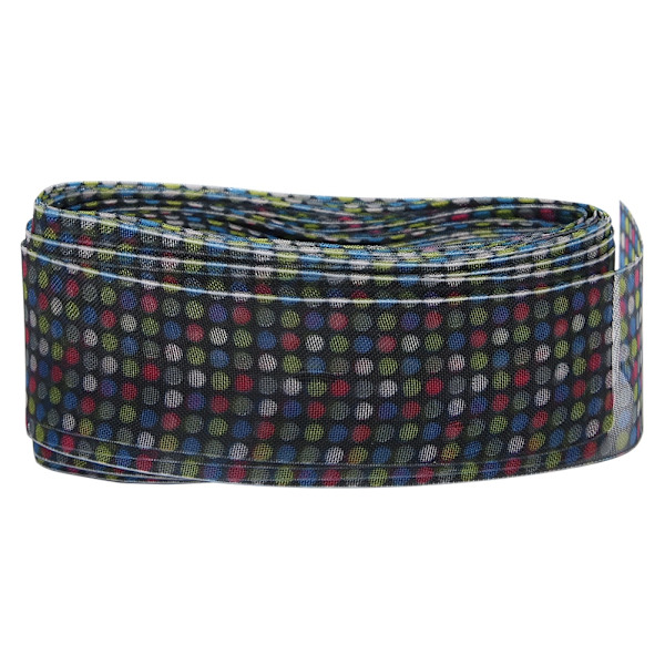 25mm 10 yards Tryckt prickigt silkesband Vågböjda punkter DIY Sömnad Hårslips Tillbehör Typ 2