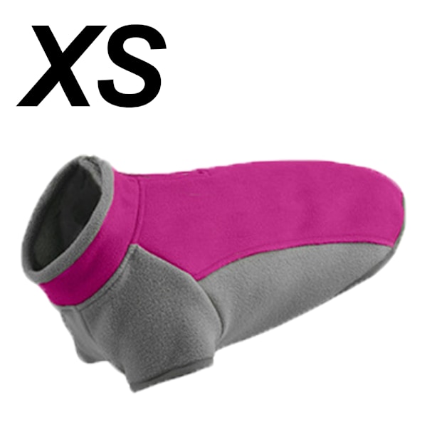 Strækbar Fleece Vestjakke til Hunde, Halv Zip Trøje Fleece Hundetrøje Vinterjakke, Varmt Hundetøj til Koldt Vejr