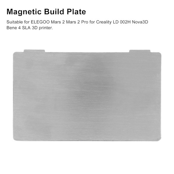 Magnetisk Byggplatta 3D-skrivare Resin Flexibel Stål Byggplatta Magnetisk Ark Utskriftplattform 140x84mm