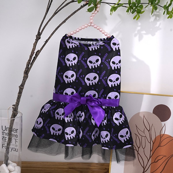 1 kpl Musta ja Violetti Kallo Lemmikkieläimen Puku Koiran Vaatteet Halloweenin Pukeutumiseen