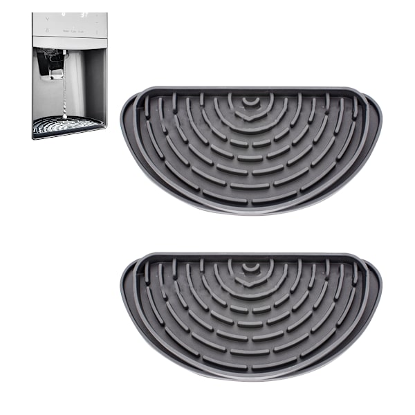 Kylskåp Droppfångare, Mini Kylskåp Droppbricka Skyddar Is och Vatten Dispenser Pan, Kylskåp Spill Vattenkudde Fångstfat för dränering 2 Pack