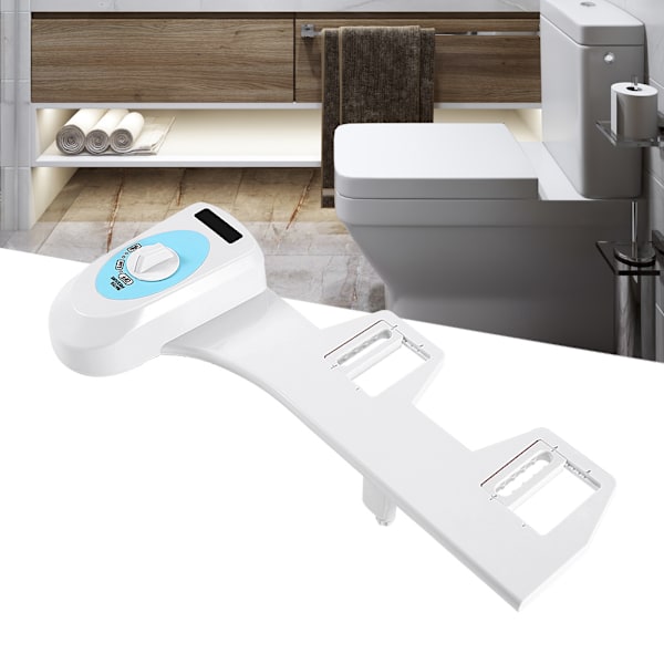 WC-Bidet Dusjtoalett for Intim Rengjøring Bidet Vanntrykk Justerbar Kaldt Vann