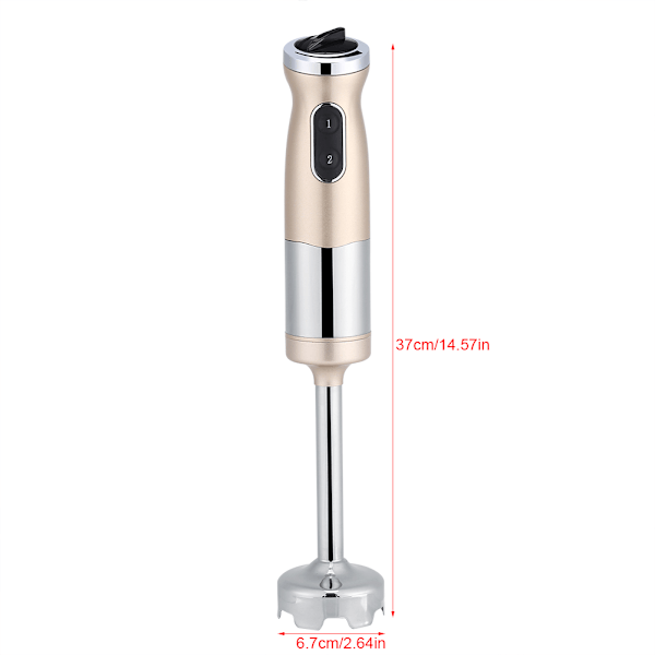Stavmixer 4 i 1 700W Mixer Visp Hackare Kanna Kopp Processor Guld
