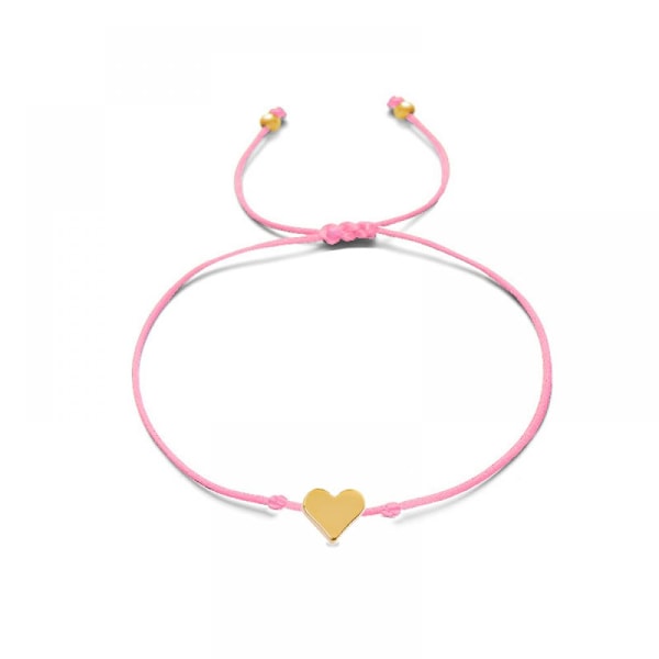 1 stk. hjerteformet armbånd guld sort