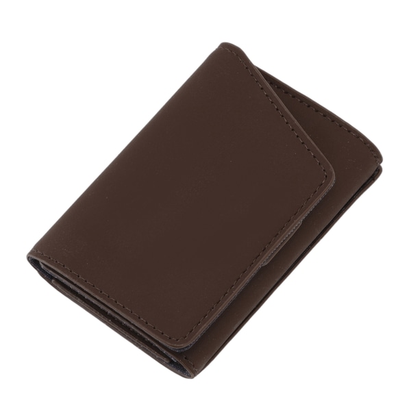 Minimalistisk plånbok läder kreditkortshållare myntväska