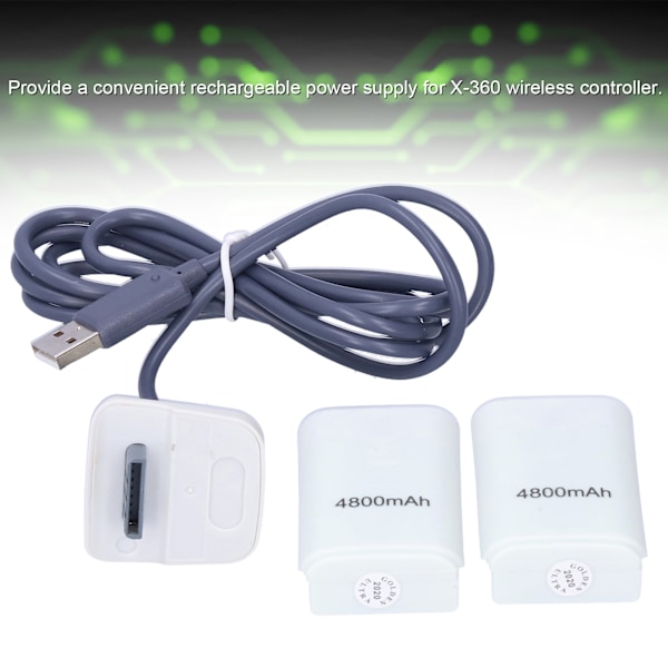 RF‑1310S 3-i-1 NIMH-batteri 4800mAh med laddningskabel för X‑360 trådlös handkontroll