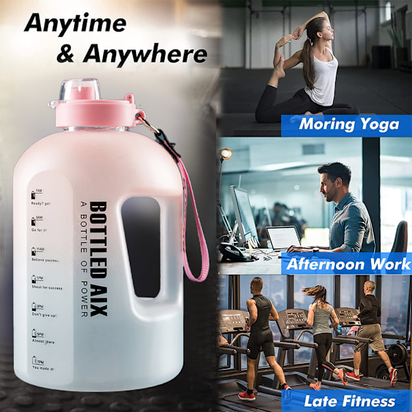 Vattenflaska för att säkerställa att du dricker tillräckligt med vatten dagligen för träning, gym och utomhus