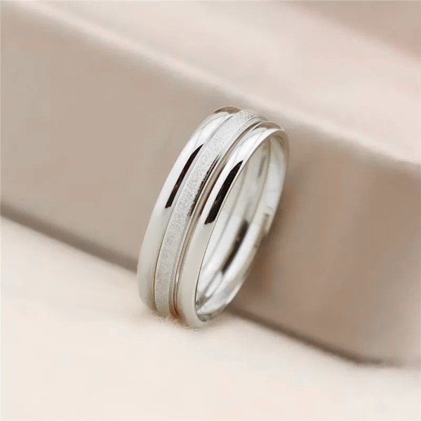 3 st 2 mm rostfritt stål dam stapelbara evighetsring band förlovningsring bröllopsring set bekväm passform storlek 6-9