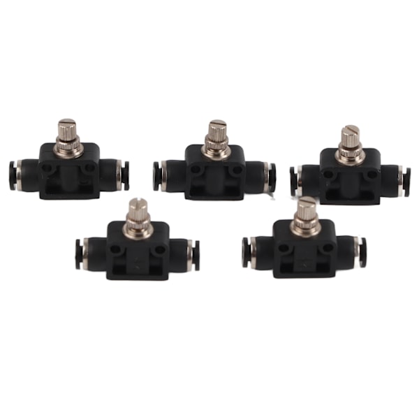 5 stk Pneumatisk Spjældventil Holdbar PVC Trykbestandig Forbindelsestilbehør 4mm