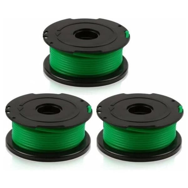 Pakke med 6 grønne trimmerlinjespoler til Black & Decker GL7033 GL8033 GL9035 A6482