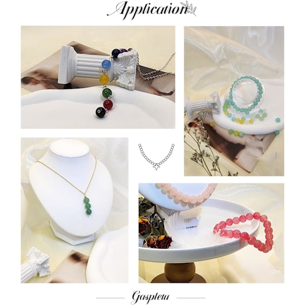 glaspärlor, kristallpärlor, armbandssats, runda pärlor
