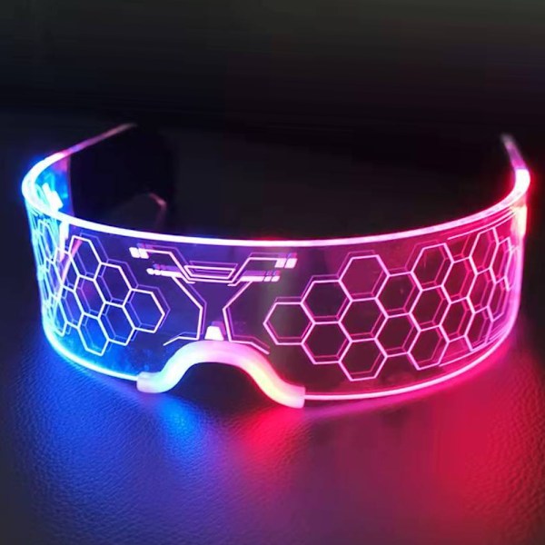 LED-glasögon Lysande Glasögon LED-visirglasögon, Ljusglas style 4