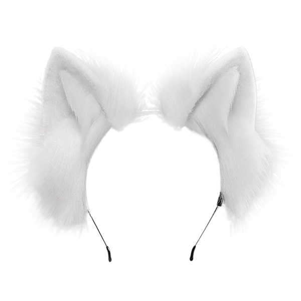Katte-Ræv Faux Fur Ørehovedbånd Sød Halloween Kostume Håndlavet Dyre Pelsøre Hårbøjle
