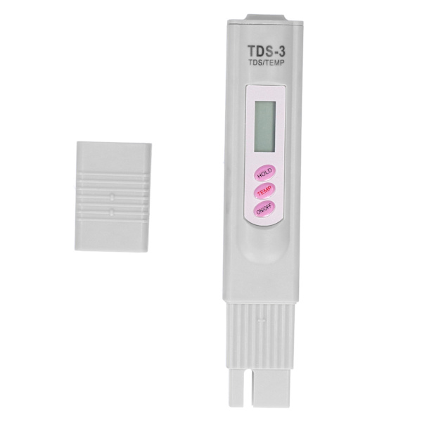 TDS-måler 0-9990ppm, bærbar LCD digital vanntester pennmåler