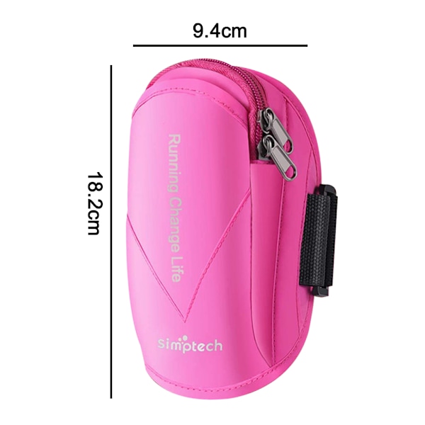 Nattløping sportsløping mobiltelefon armbånd fitness håndleddsveske pustende reflekterende armbånd utendørs ridning armsleeve mobiltelefonveske