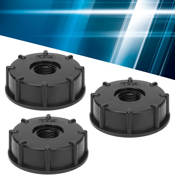 3 st IBC-tankkopplingar Grov gänga Slangavtappningsadapter Plastkoppling 60 mm innerdiameter G1/2