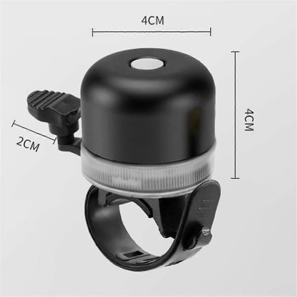 Bicycle Lamp Bicycle Bell Lamp Headlight Waterproof Bicycle Front Lights Bicycle Accessories[D] Black
