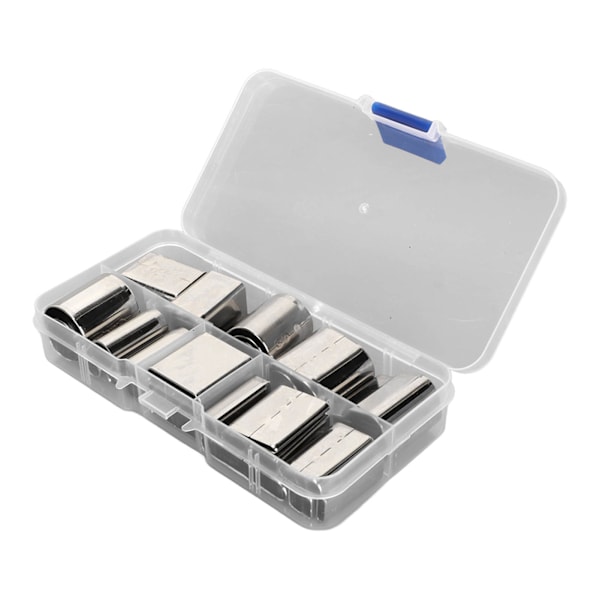 28 Formar Hollow Punch Cutter Set Rektangulär Högkolstål Läder Die Cutter Läderverktyg för Läder