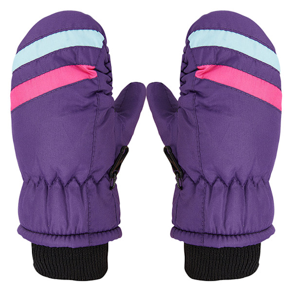 Vinterbarnens Snövant Unisex Vattentäta Skidvantar Varma Vinterhandskar