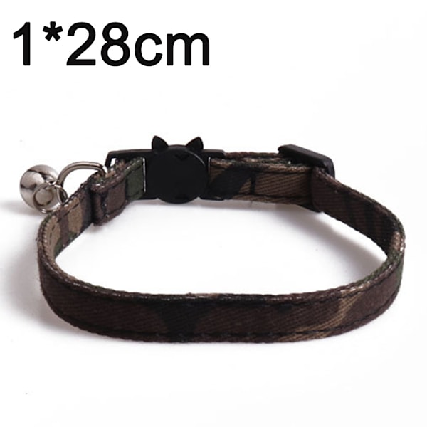 Hundhalsband - Starkt mjukt material och läderkamouflagehalsband för små och medelstora valpar
